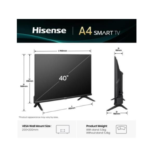 HISENSE 40 A49Q FHD SMART VIDAA